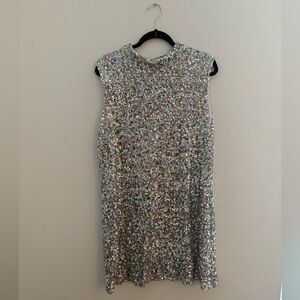 Multicolored sequin dress Nasty Gal size 14
